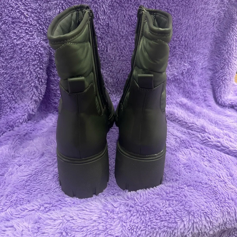 Torrid Olive Quilted Winter Booties - Picture 4 of 10